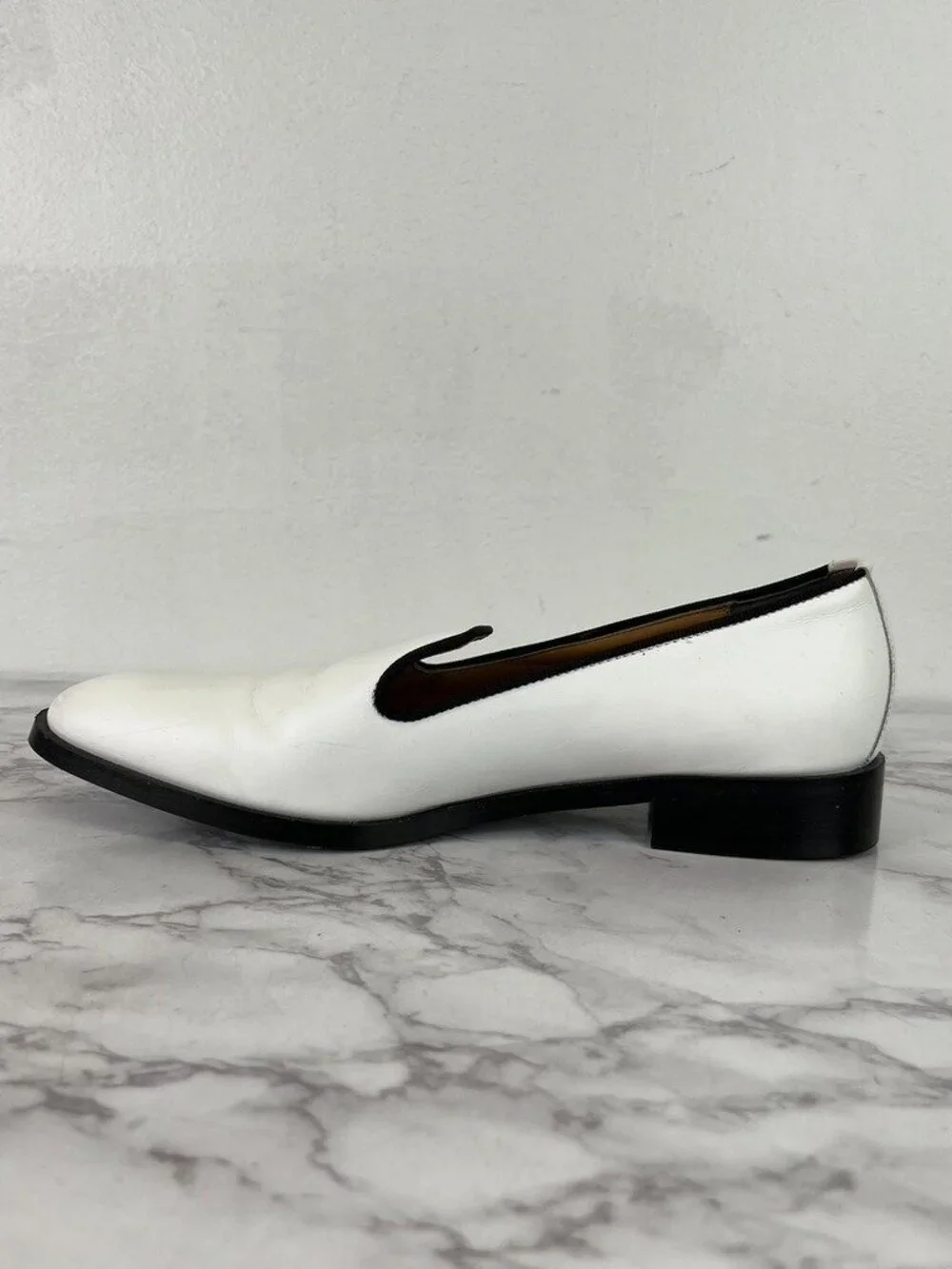 Everlane Women's The Modern Smoking White Loafer sz 9.5
